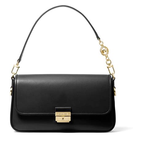 michael kors black purse with studs|michael kors bradshaw shoulder bag.